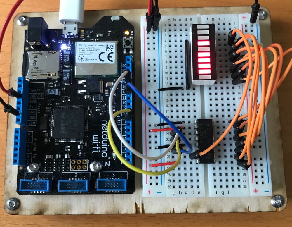 Netduino and Shift Register Circuit