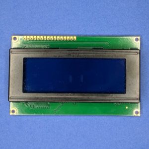 Photo of a four-by-twenty LCD character display.