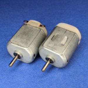 Photo of a pair of DC motors.
