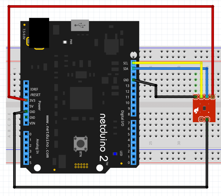 Netduino and TMP102 Temperature Sensor